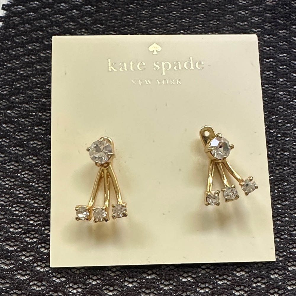 Kate Spade Gold and Crystal Earrings